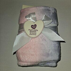 NEW Parent's Choice Fleece Baby Blanket Pink Purple Blue Ombre 30x36